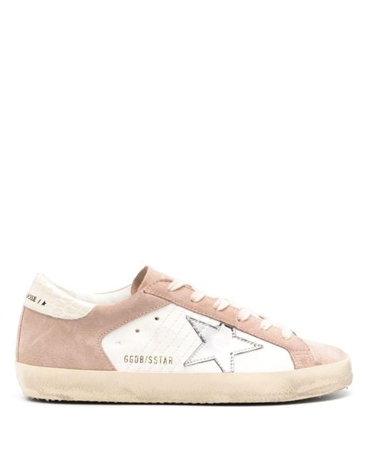 Golden Goose Deluxe Brand Pink Super-star Distressed-finish Sneakers