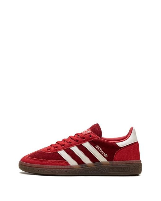 Adidas Red Handball Spezial Stripes Sneakers