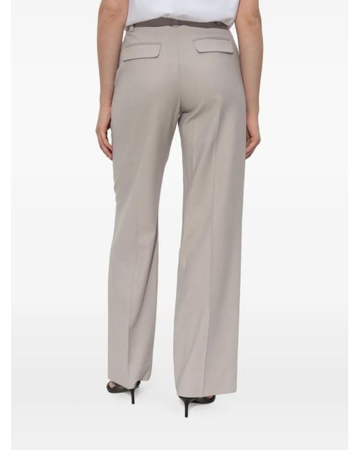 Victoria Beckham Gray Wide-leg trousers