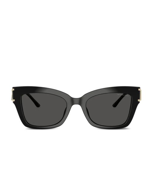 Occhiali Da Sole Con Placca Logo di Michael Kors in Black