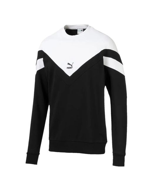 PUMA Black Crew-Neck Sweatshirt for men