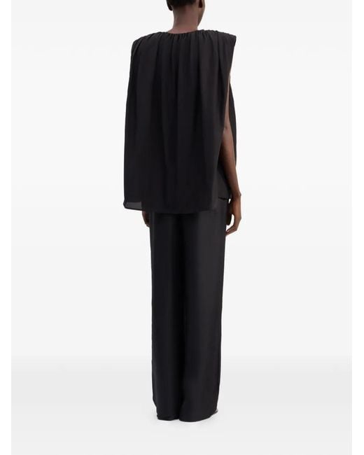 Loulou de Saison Black Button-Fastening Top