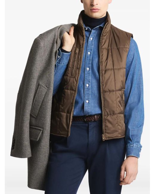 メンズ Fay デュプレックス ウールブレンドコート Gray