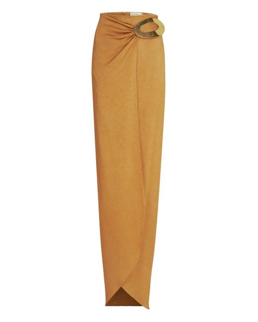 Silvia Tcherassi Orange Gadea Maxi Skirt