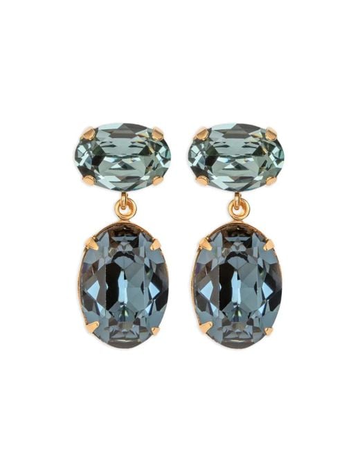 Jennifer Behr Lenora Ovalen Oorbellen in het Blue