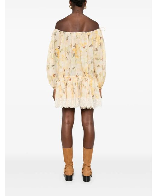 Robe Cascadian À Coupe Courte Zimmermann en coloris Natural