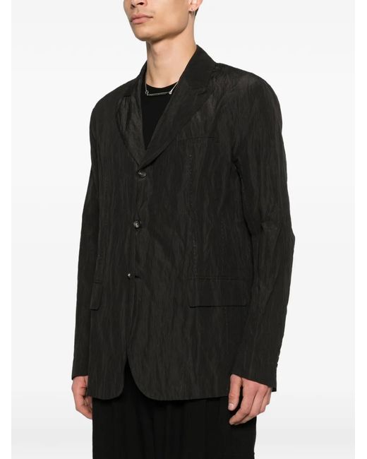 Masnada Black Patterned Blazer for men