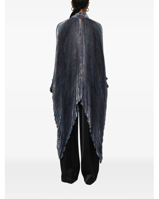 L'idée Blue Empress V-Neck Top