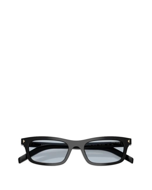 Prada Black Rectangle-Frame Sunglasses