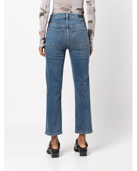 Le Jean Blue Sabine Straight-Leg Jeans