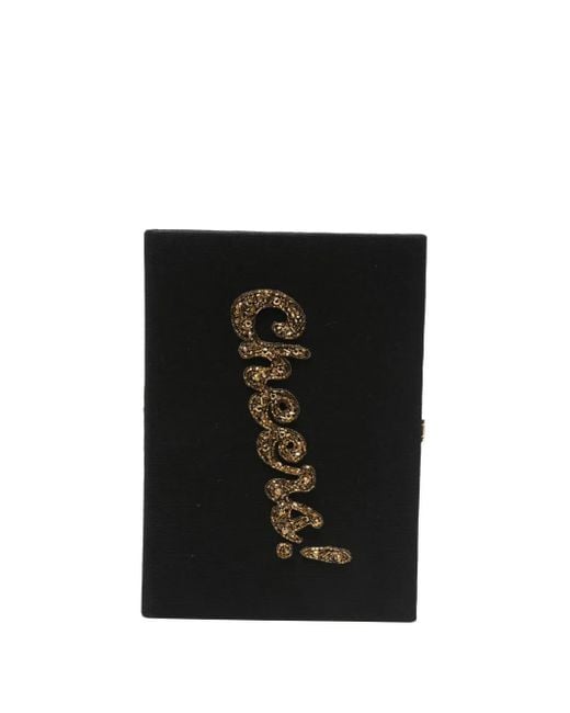 Olympia Le-Tan Cheers Mini-Tas Met Kralen in het Black