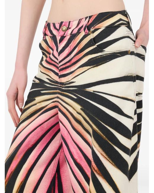 Roberto Cavalli Broek Met Print in het White
