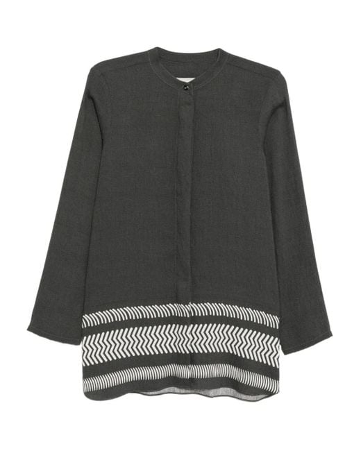 Bambah Black Metric Oriental Shirt