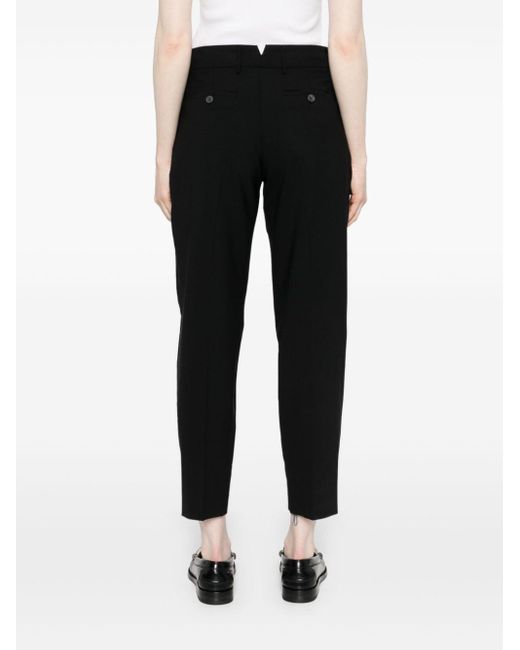 Pantalon de tailleur en crêpe PT Torino en coloris Black