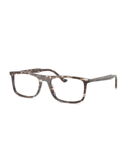 Ray-Ban Yellow Tortoiseshell Rectangle Glasses