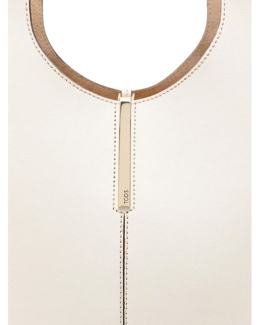 Tod's White Detachable-Strap Tote Bag