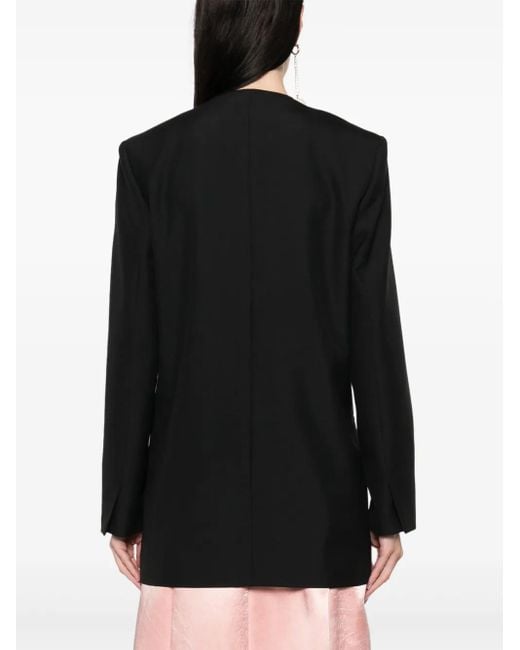 Philosophy Di Lorenzo Serafini Black Double-Breasted Blazer