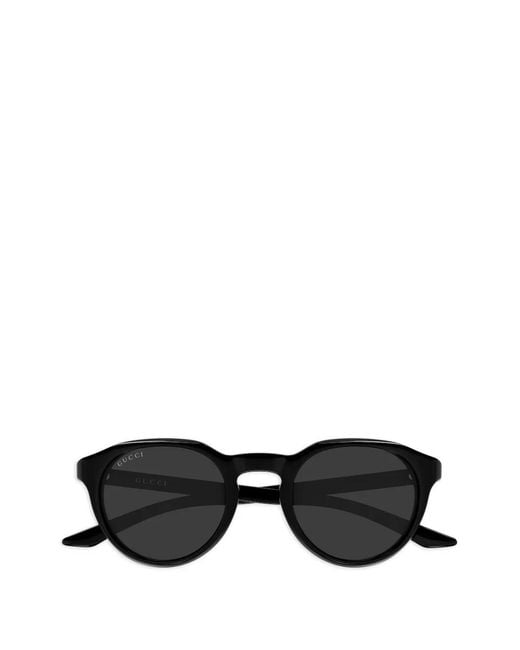 Gucci Black Round-Frame Sunglasses for men