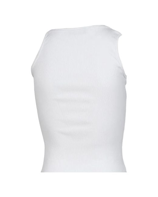 SRVC Studio White Graphic-Print Tie-Strap Tank Top