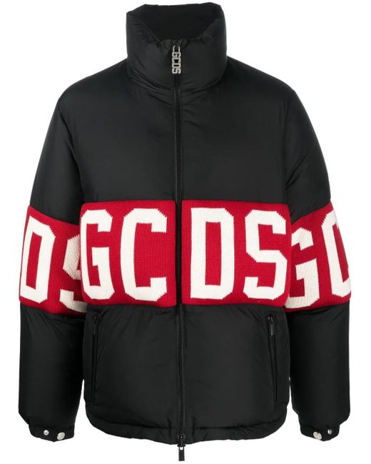 Piumino In Maglia di Gcds in Black da Uomo