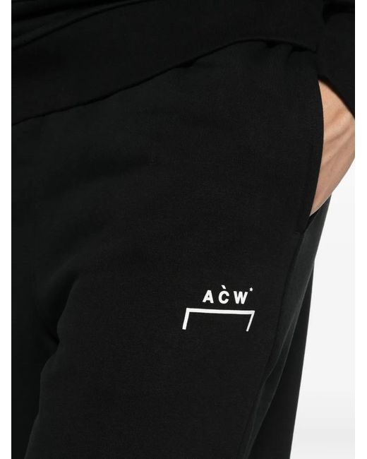 A_COLD_WALL* Black Logo-Print Track Pants for men
