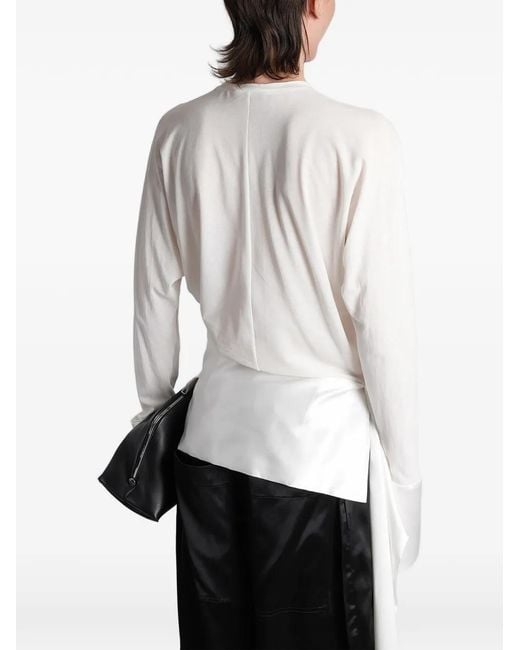 Blusa Luna Drapeada DARKPARK de color White