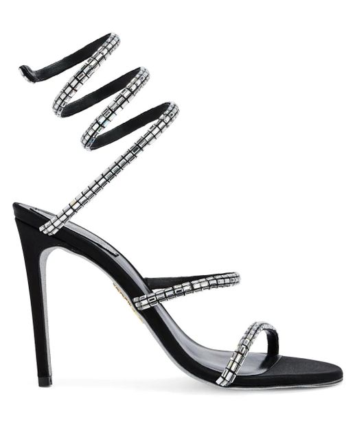 Rene Caovilla Black Cleo Sandalen 105Mm