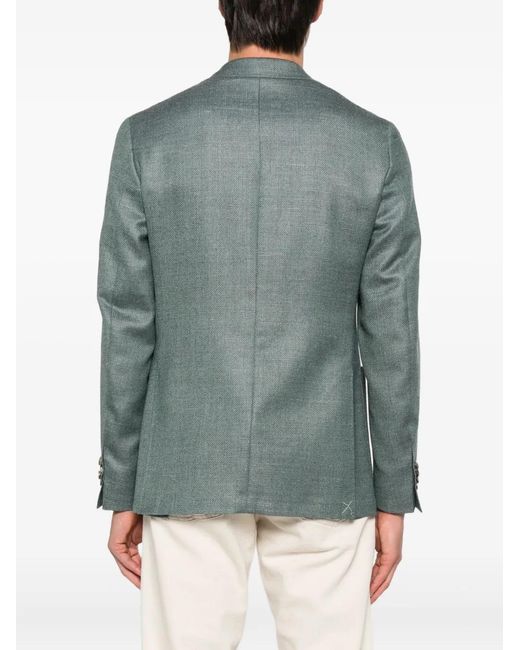 Canali Gray Kei Patch-Pocket Blazer for men