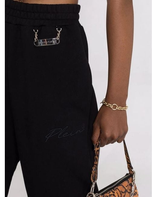 Philipp Plein Joggingbroek Met Geborduurd Logo in het Black