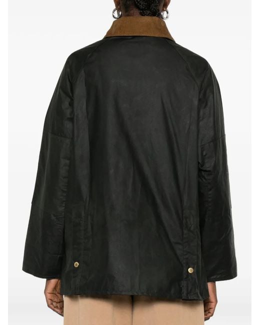 Barbour Black Argill Zip-Fastening Patch-Pockets Jacket