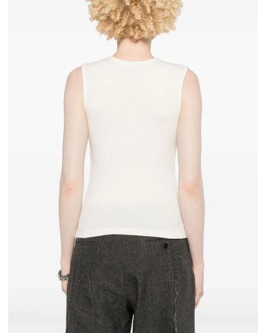 Agolde White Binx Tank Top