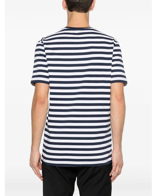 Michael Kors Blue Striped Short-Sleeve T-Shirt for men