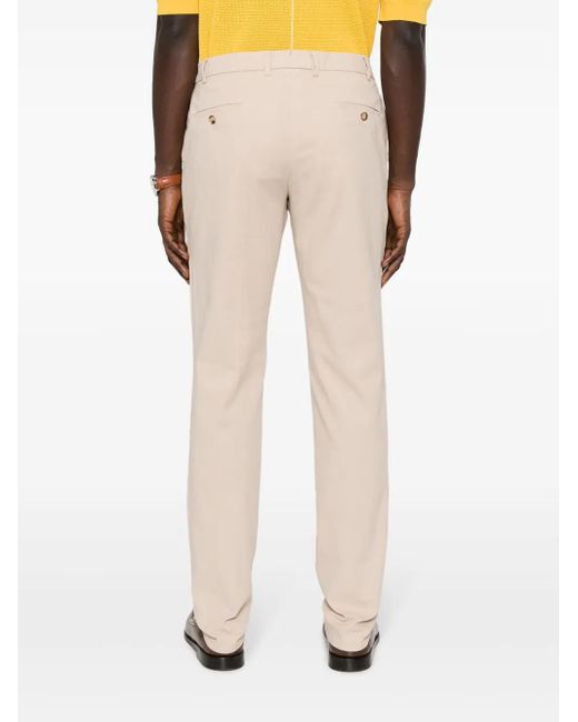 Lardini Natural Slim-Fit Cotton Blend Chinos for men