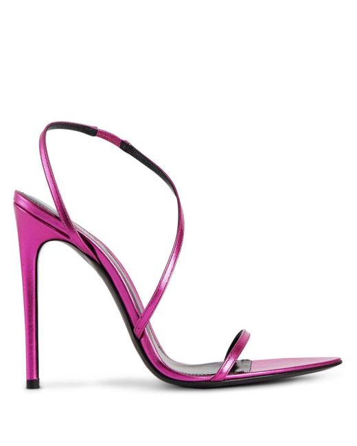 retroféte Pink Naomi 110mm Leather Sandals