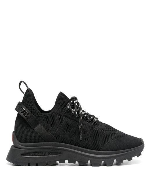 DSquared² Black Run Ds2 Low-top Sneakers for men
