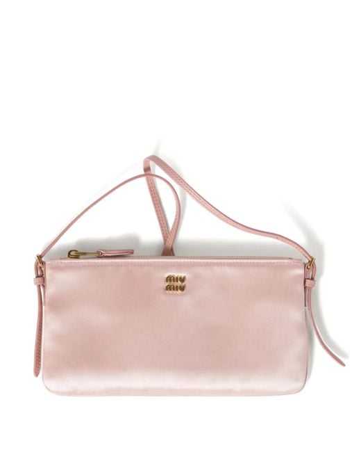 Miu Miu Pink Mini Satin Pouch