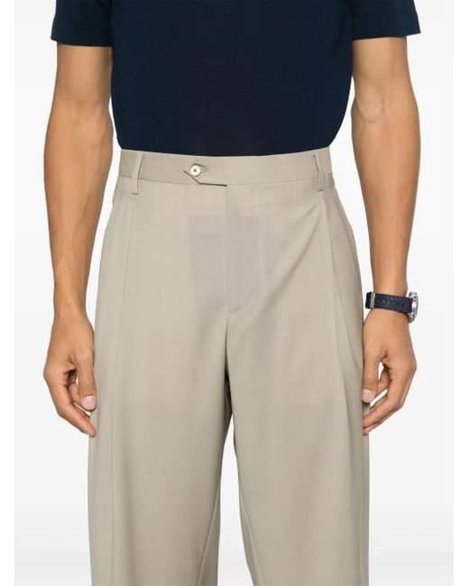 Briglia 1949 Natural Pleated Trousers for men