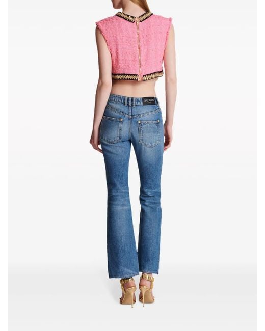 Balmain Blue Flared Jeans