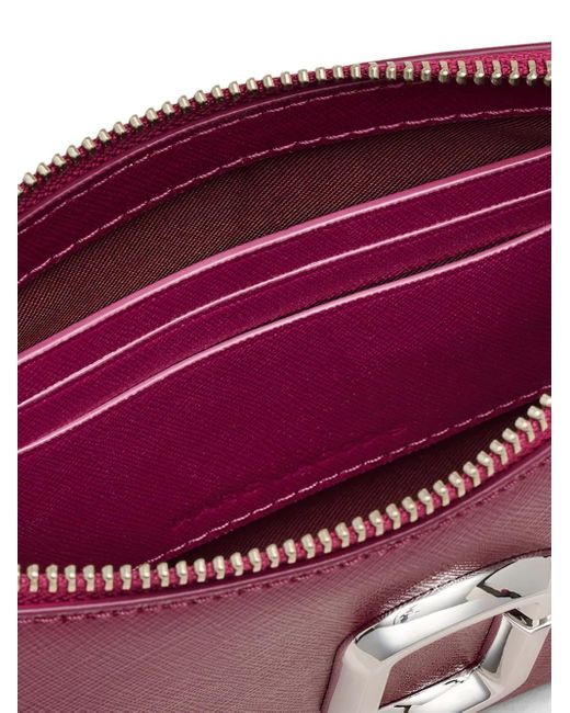 Marc Jacobs Purple The Pochette Logo-Plaque Cross Body Bag