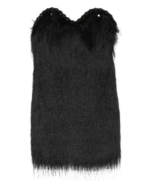 Robe Courte À Franges Amen en coloris Black