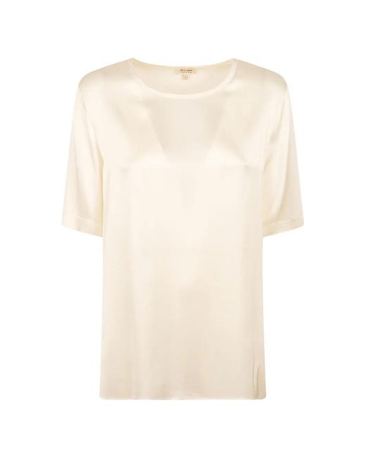 HER SHIRT HER DRESS Natural Satin-Finish T-Shirt