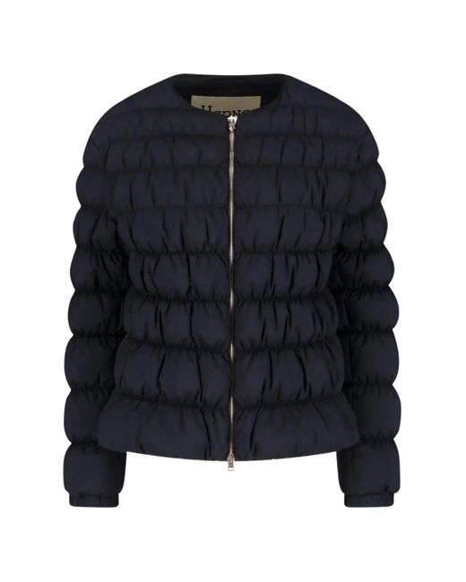 Herno Blue Veste À Fermeture Zippée