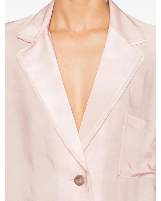 Acne Pink Oversized Twill Jacket