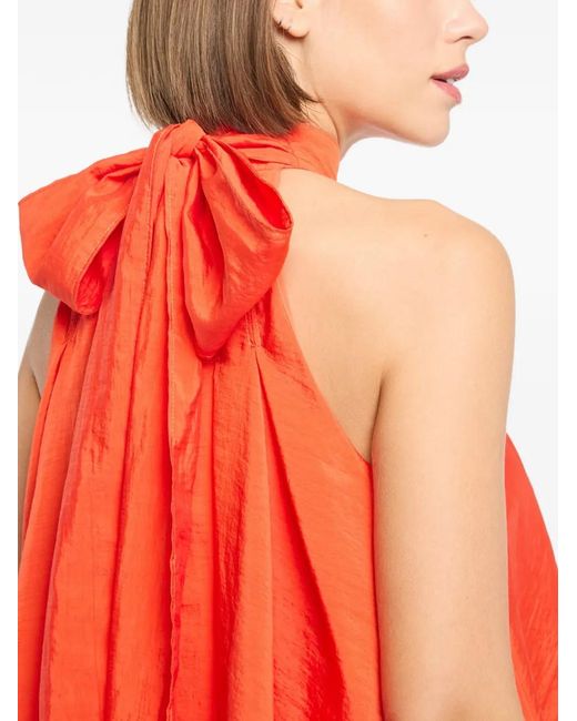 Cinq À Sept Red Jagger Halterneck Top
