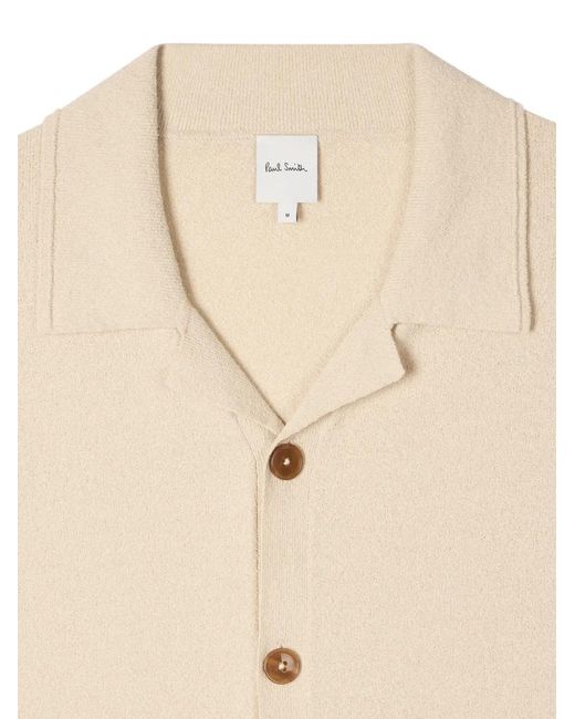 Paul Smith White Bouclé Short-Sleeve Shirt for men