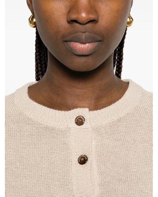 Hemisphere Natural Buttoned Cardigan