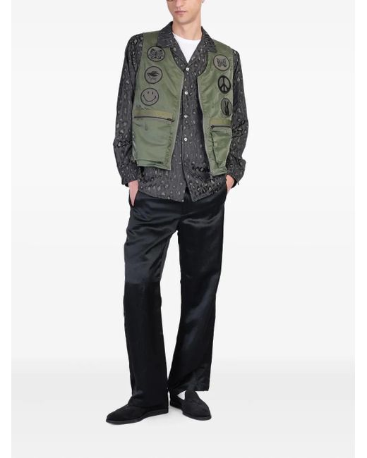 Needles Green Radio Vest for men