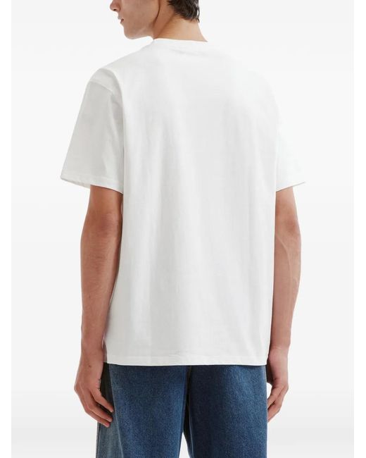 Chocoolate White Bear-Print T-Shirt for men