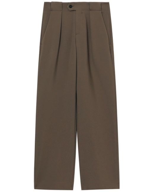 Closed Brown Tailored Straight-leg Trousers