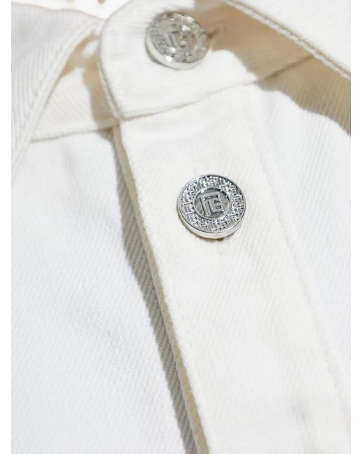 Balmain White Cotton Shirt for men